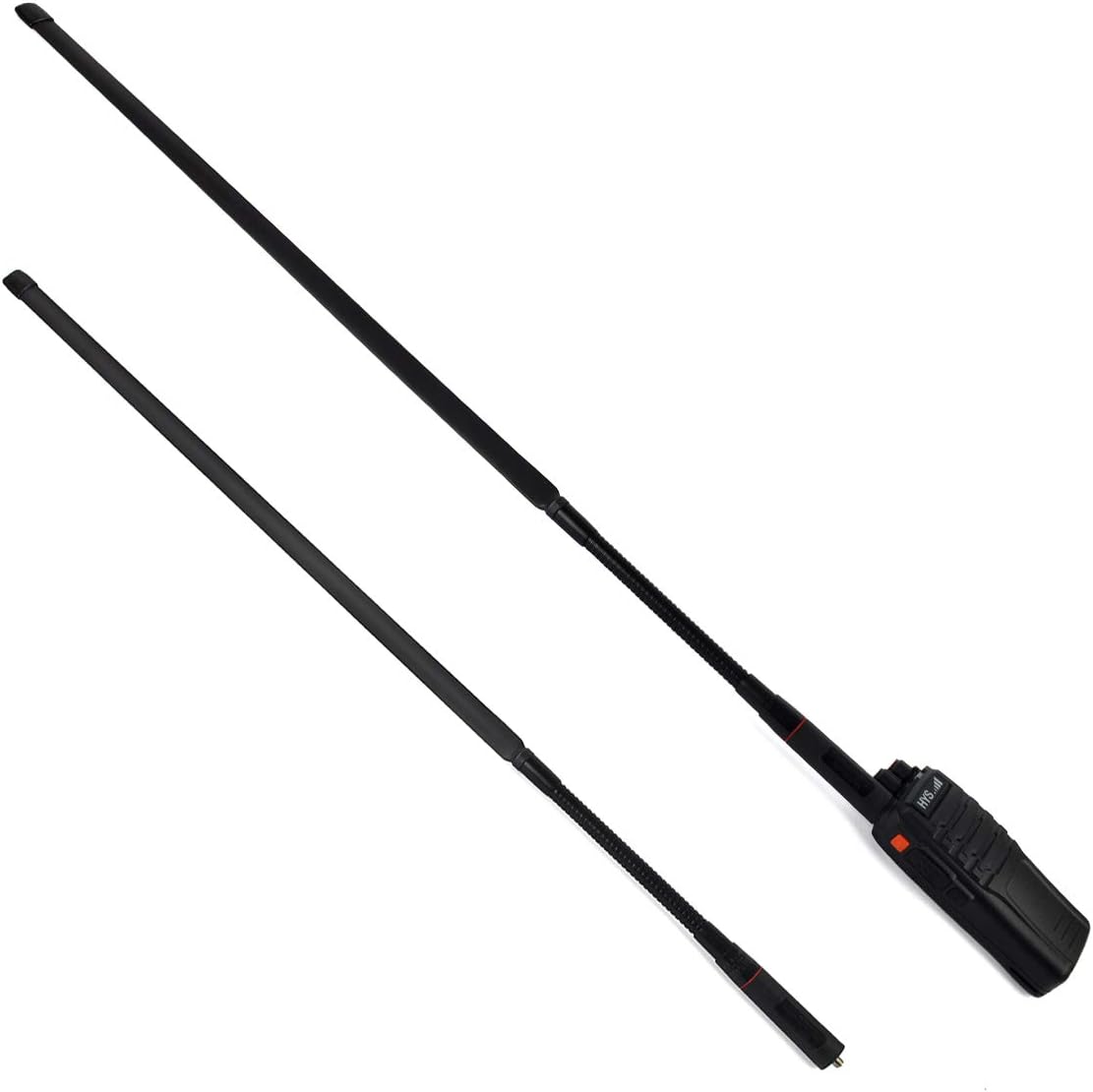 Super Deal Product HYS TC-79 Goose Tube+Foldable Military Antenna SMA-Female Dual Band 144/430MHz 31inch/790mm Antenna for BAOFENG UV-Series Two Way Radio for Kenwood TK-Series HYT Linton Series Walkie Talkie