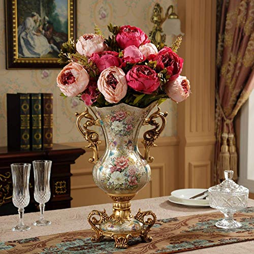 Vase en résine rétro pour table basse et bureau de style vintage - 3