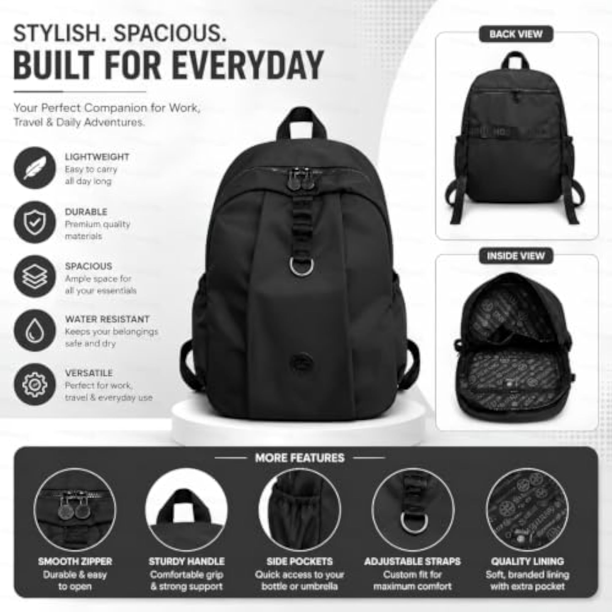 15.6 Inch Laptop Backpack for Men & Women