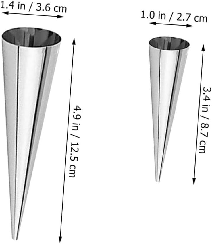 20pcs Cones for Baking Croissant Pastry Molds Brush Non-stick for Professional Results