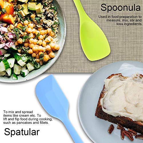 Aibecy Conjunto de utensílios de cozinha de silicone 10 peças resistentes ao calor antiaderente colh