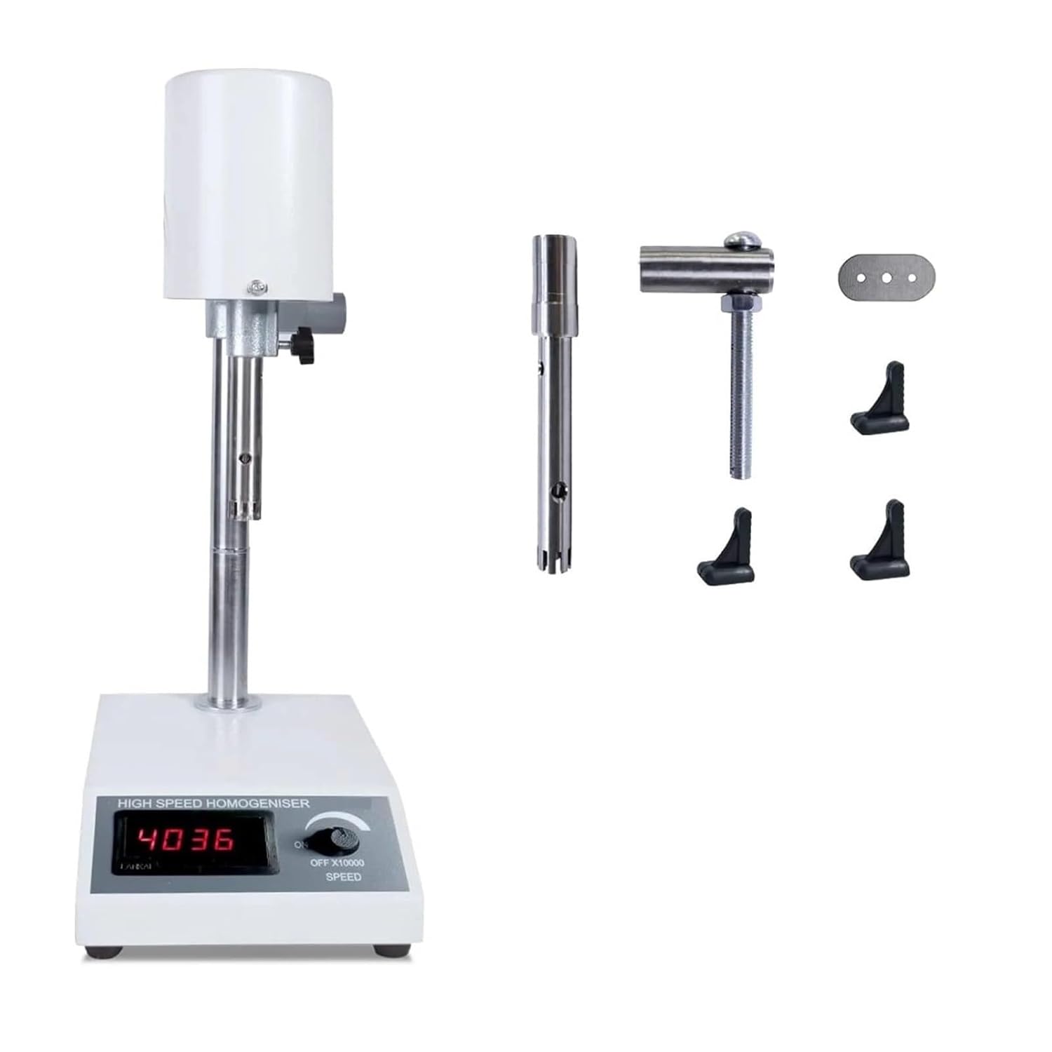 Homogenizer, Ultrasonic Homogenizer Speed ​​Homogenizer for Laboratory Disperser Emulsifier Organizer Emulsification,Lab Mixer
