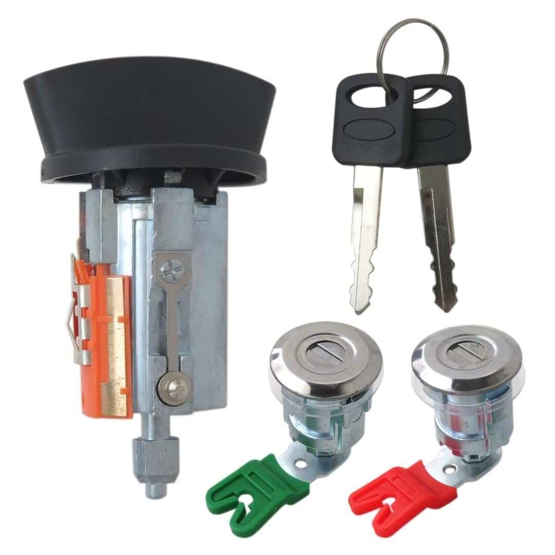Xspeedonline DL588 LC6177 Door Lock Cylinders and Ignition Switch with Keys Fit for Ford Ranger 1997-2007