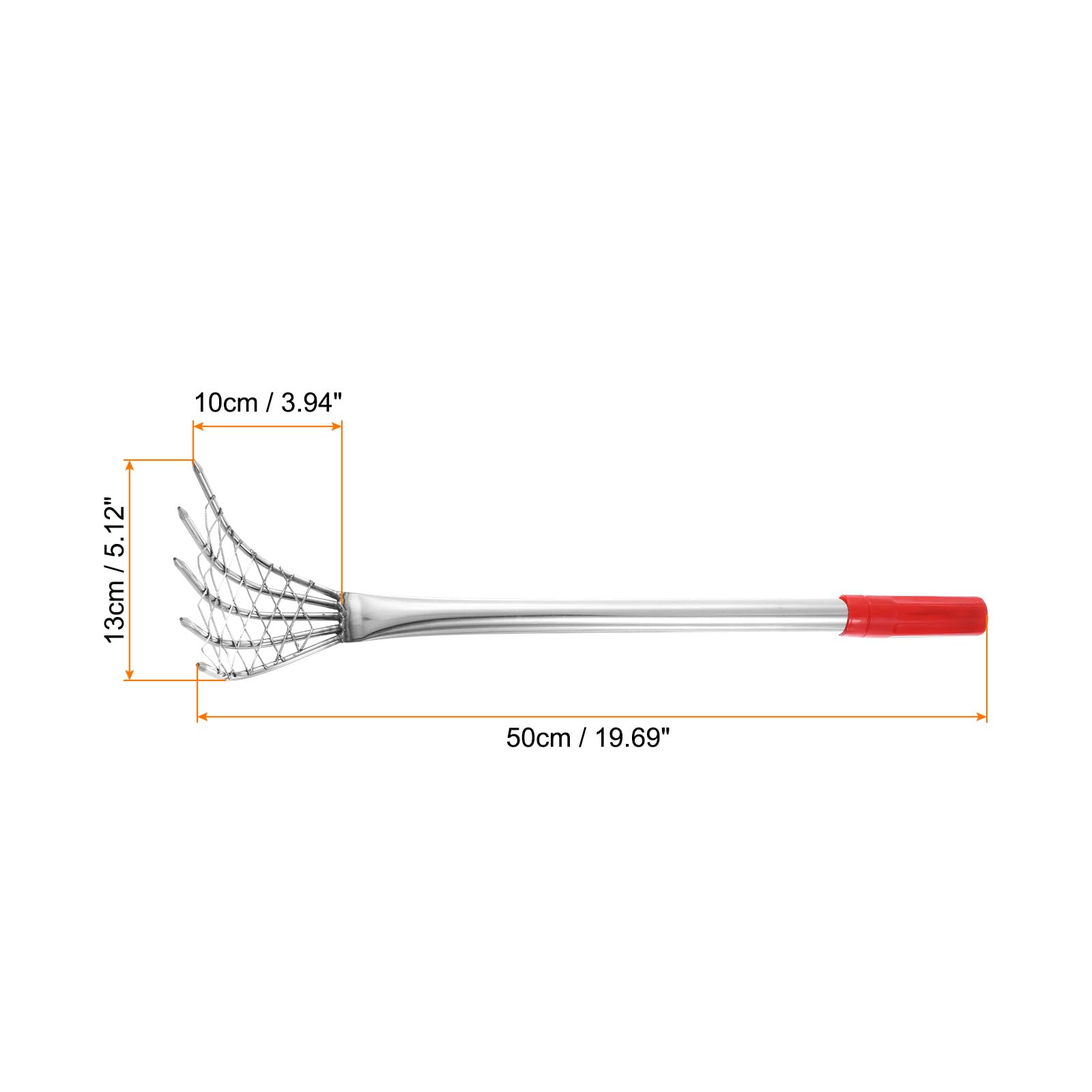 QUARKZMAN Rastrillo De Almejas 19.68" Pequeño Rastrillo para Almejas Cavador De Suelo con Mango Ergonómico para Excavación De Mariscos Jardinería Cultivo Patio