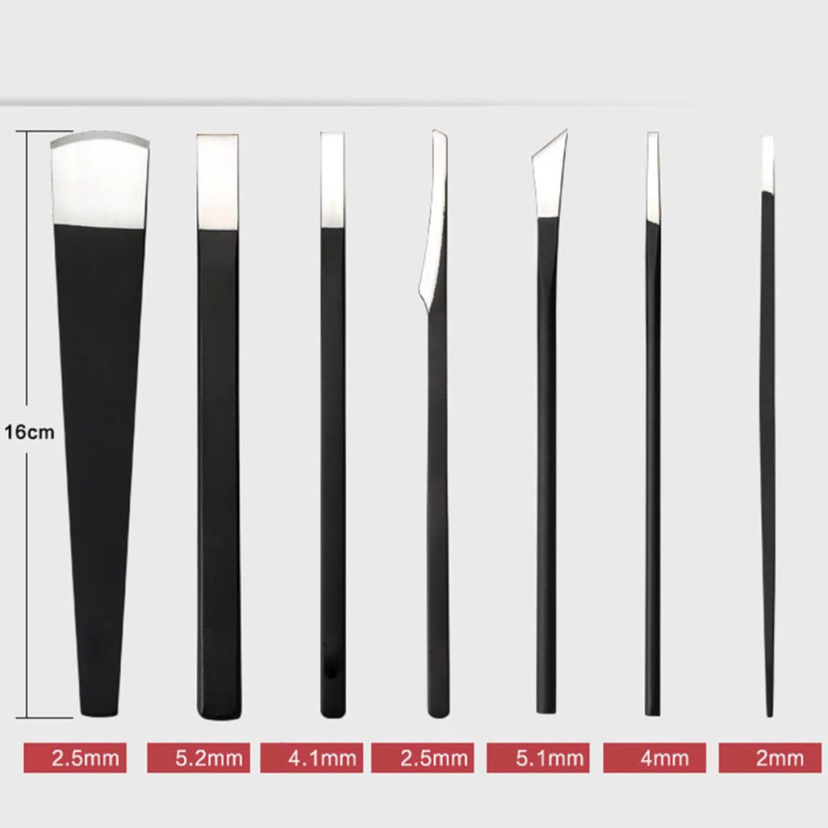 7 Pcs Professional Dead Cuticle Remover Pedicure Tool Set, Steel