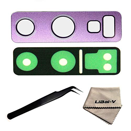 LIBAI-V Back Rear Lens Replacement for Samsung Galaxy Note 9 (All Carriers) + Adhesive& Repair Tool (Lavender Purple)