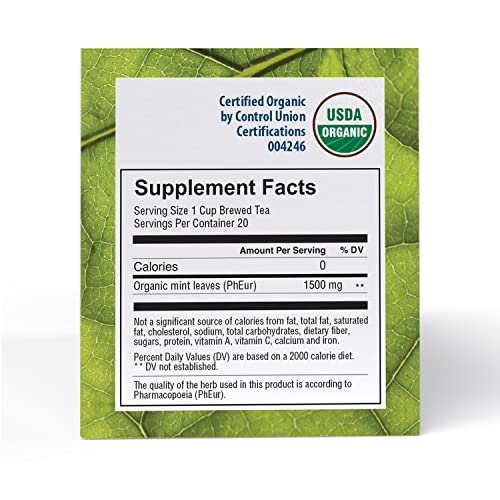 Good Nature Organic Mint Tea, 20 Tea Bags #TOP1