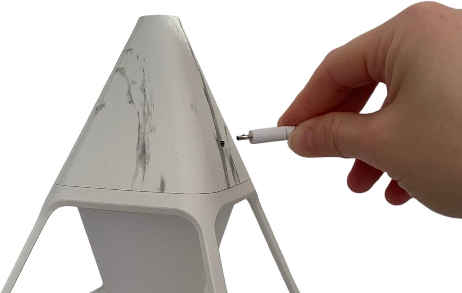 Pyramid Mini Desktop Humidifier, 6.5oz Water Capacity, 3.5 hours Runtime, 2 Mist Output Levels, USB Powered, for Home Office, Bedroom, Baby Nursery