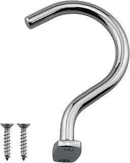 Silver Snooker Billiard Table Solid Brass Board Cue Hook with 2PCS Mounting Screw