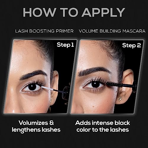 RENEE Full Volume 2-in-1 Mascara With Primer, Long Lasting Weightless Waterproof Formula | Volumizes, Lengthens & Conditions the Lashes with Intense Color & Clump Free... - Image 5