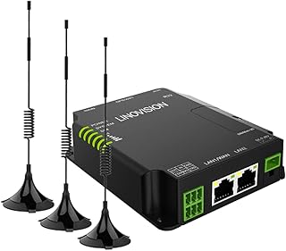 【Upgrade】LINOVISION Industrial Unlocked 4G LTE Router for AT&T and T-Mobile, Support WiFi, Dual SIM Cards, RS485 and DI/DO, Secure VPN Access, Cloud Management, Cellular Router for M2M/IOT Application