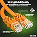 GEARit Cat 6 Ethernet Cable (24-Pack 2 Feet) Cat6 Network Patch, 10Gbps, RJ45, Snagless Cord, Gold-Plated Connectors, Internet for PC, TV, Tablet, Router, Printer, Servers, IT Data Center - Orange