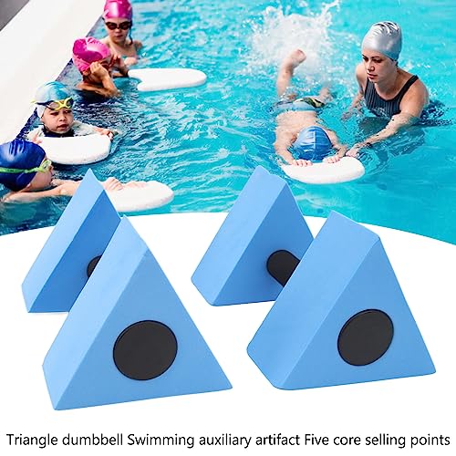 Par de mancuernas flotantes para ejercicio acuático azul miniatura 7