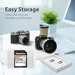 【5-Years Récupération de données GIGASTONE 256GB SD Carte, 4K caméra Pro, A1 V30 SDXC Carte mémoire 4K UHD Vidéo Compatible avec appareil photo numérique Canon, avec 1 Mini étui