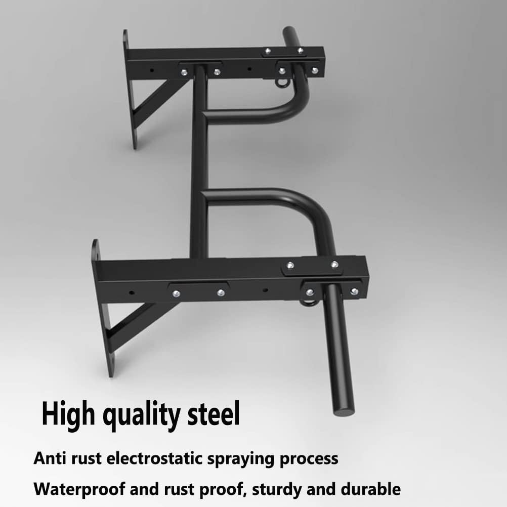 Heavy Wall Mounted Pull-up bar, Safe and Stable, Home Gym Steel Half Body Arm Strength Training Core Training Horizontal Bar