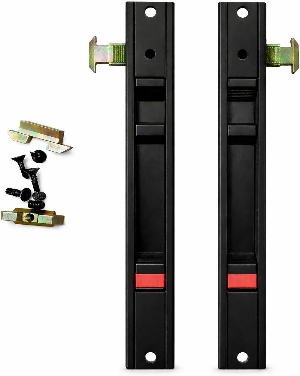 FERPASA® Cierre embutir aluminio 174x23 mm (Pack 2 uds.) - Negro