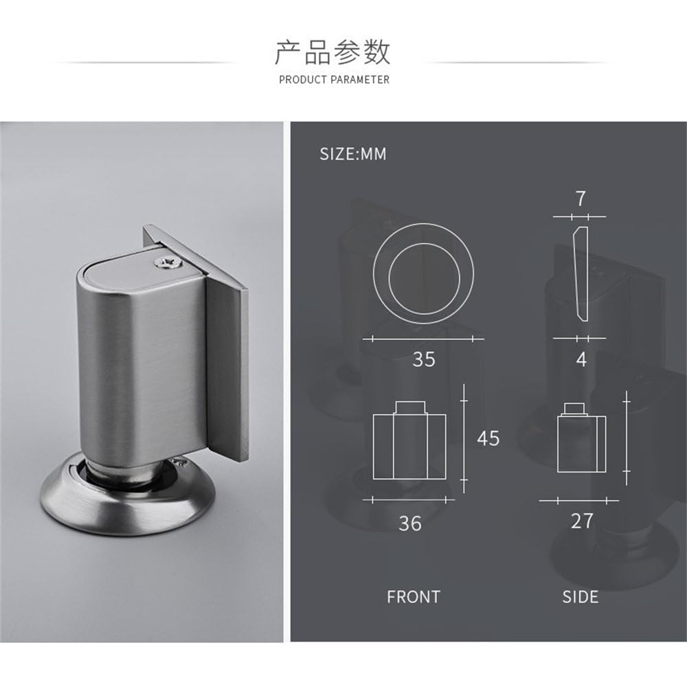 Fermaporta invisibile anticollisione anti-perforazione per bagno e camera da letto, fermaporta antiurto, fermaporta magnetico antivento, fermaporta per pavimento, bronzo giallo, 3 pezzi