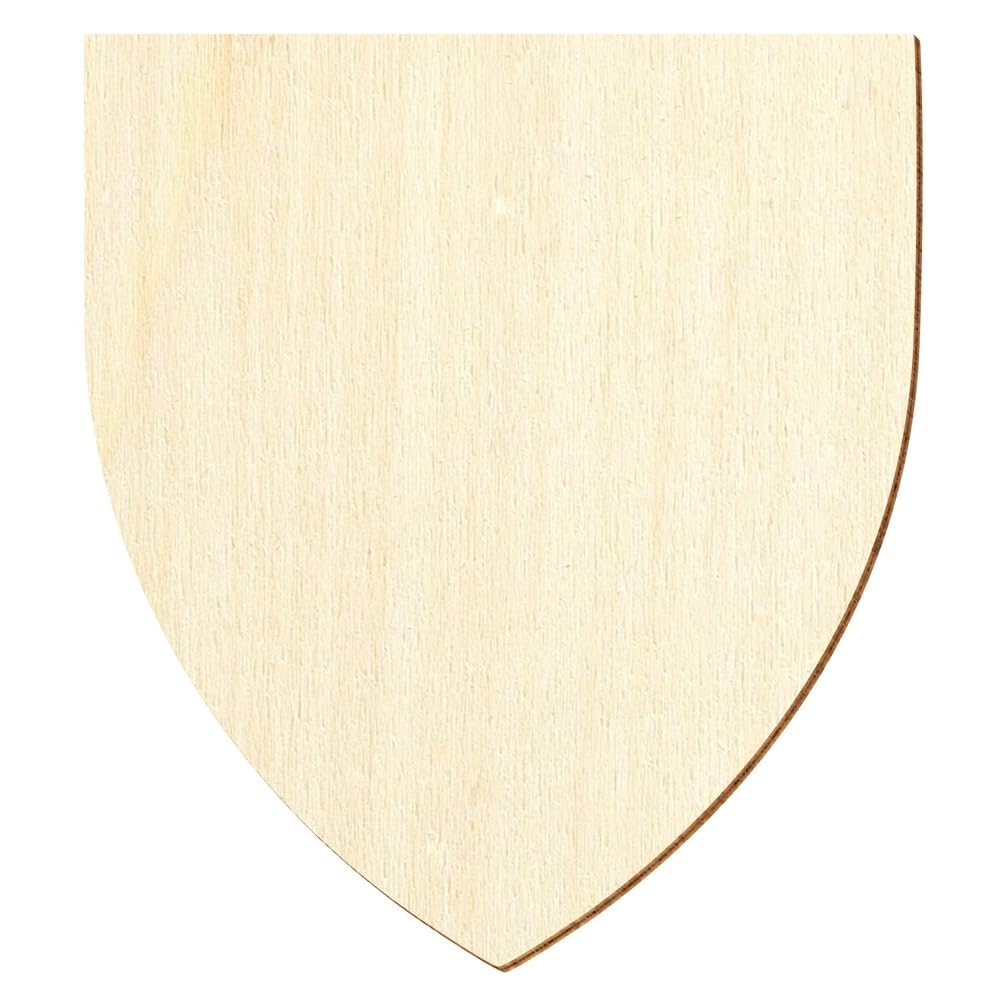 Wappenschild V1 Deko Holz Zuschnitt 3-50cm, Größe:32cm, Pack mit:1 Stück