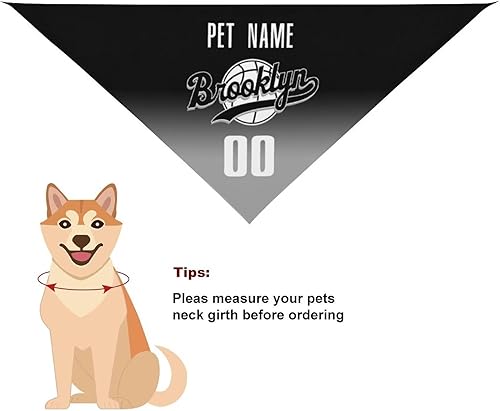 Miniatura 171 de Bandana personalizada para perro de baloncesto para perro, bufanda para mascotas, color del equipo con nombre y número de nombre, regalos