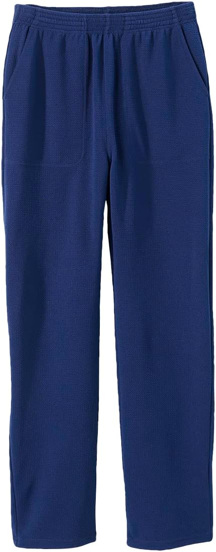 Silverts Women's Elastic Waist Pull On Pants Adaptive Quick Change Patient Clothing for Seniors - Pink, X-Large