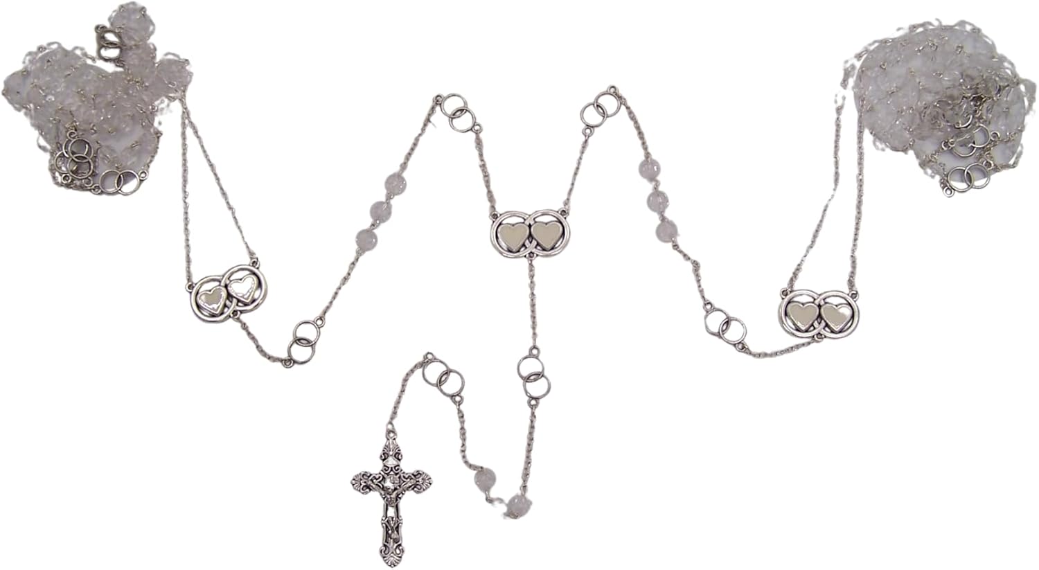 Wowser Wedding Lasso Rosary, Catholic Church Wedding Ceremony Gift, Holy Matrimony Gift for Couple, 45 Inches Long - Image 2