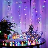 Tigrelight Outdoor String Light Indoor 300 LED 98.4ft Christmas String Light Multi-Colored Fairy Str