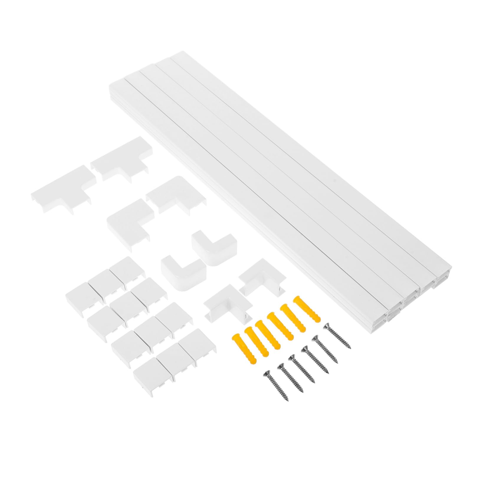 WOONEKY Canalina Per Pvc Flessibile Set Facile Installazione Per Tv e Elettrici Accessori Per e Casa Organizzazione e