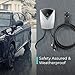 Lectron Electric Vehicle Charging Station (WiFi) 48 Amp with App Control - Powerful Level 2 EV Charger (240V) with NEMA 14-50 Plug/Hardwired - V-Box Pro Compatible with All J1772 EVs
