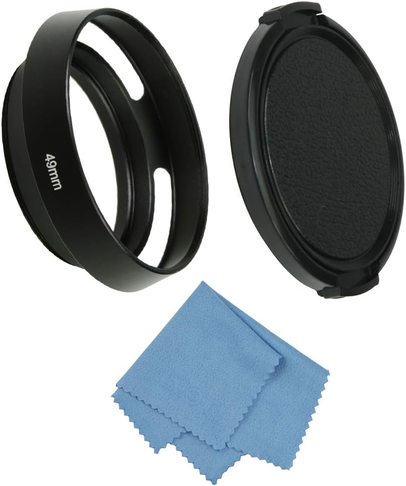 SIOTI 49mm Lens Hood, Matte Treatment Inside, Aluminum