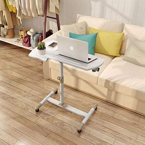 Portable Laptop Table for Bed Height and Angle Adjustable Computer Desk Office Desk with Universal Brake Wheel (Color : E) (D) image 2