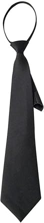 JJLFresheners 42cm Black Women s Narrow Necktie with Zipper Adjustable Neck Tie Elegant All-match Trendy Unisex Casual Business Length