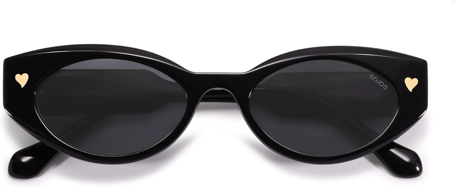 SOJOS Acetate Polarized Cat Eye Sunglasses for Women Lightweight Retro Vintage Sun Glasses UV400 Protection Chic, Enchanted - Image 7