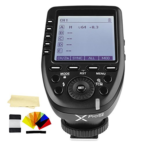 New Arrivals Godox XPro-N i-TTL 2.4G High-Speed Sync Wireless Flash Trigger Transmitter Compatible for Nikon Cameras, 1/8000s,11 Customizable Functions,16 Groups and 32 Channels
