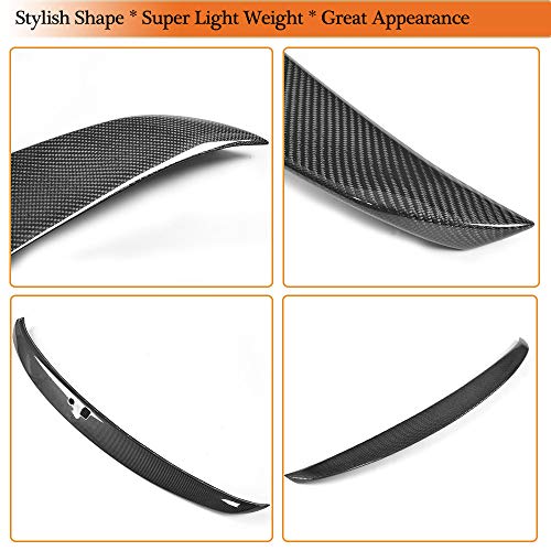 Mcarcar Kit G37 Carbon Fiber Trunk Spoiler For Infiniti G35 G25 G37 Q40 2007-2015 Sedan 4 Door Cf Rear Boot Lid Duckbill Highkick Spoiler Wing Lip Factory Outlet (With Circular & Square Holes) #TOP7