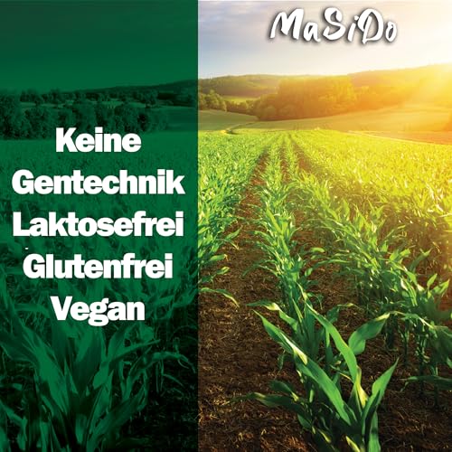 MSD MaSiDo Premium Popcorn Mais aus Deutschland, Butterfly Mais Vorratspack, ohne Gentechnik, vegan, glutenfrei, laktosefrei (2kg Packung)