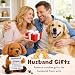 WZHENAINI for Husband from Wife, Funny Father's Day Birthday Gifts for Husband Men Boyfriend Anniversary Romantic I Love You Gifts Ideas for Him Hubby Couples, Mini Cute Handmade Puppy