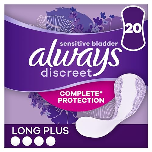 Always Discreet Incontinence Liners Long for Sensitive Bladder 20pk