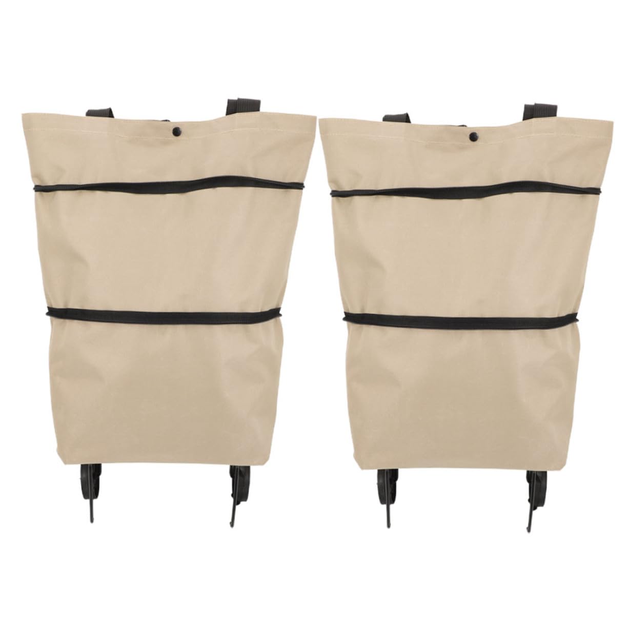 Cabilock Foldable Shopping Bag Wheels Collapsible Trolley Shopping Bag Reusable Outdoor