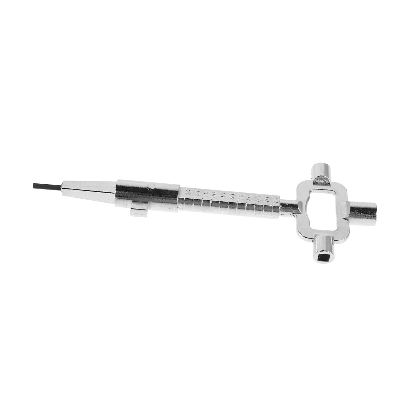 LIFKOME Construction Key Multi Functional Square Socket Utility Key with Measuring Scale for Gas Water Boxes Easy Operation High Precision Measurement for Home Office