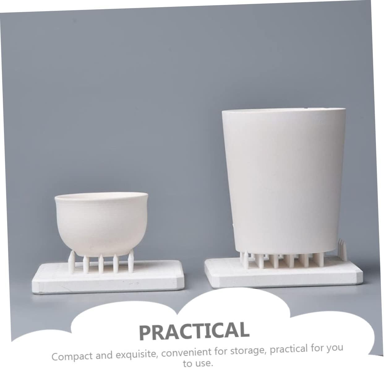 Gadpiparty 2sets Refractory Support Nails for Pottery Kiln Tools Durable Ceramic Sculpting Accessories High Temperature Resistance for Efficient Firing and Reduced Waste 60pcs*2