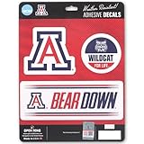 University of Arizona Team Spirit Adhesive Vinyl Decals - Fun Set of Arizona Stickers for Car, Window or Laptop, 1 Pack (3 Count)