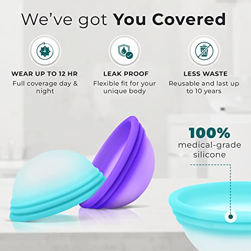 Disco Menstrual Descartável Ecoblossom – Conjunto 2 Discos Menstruais