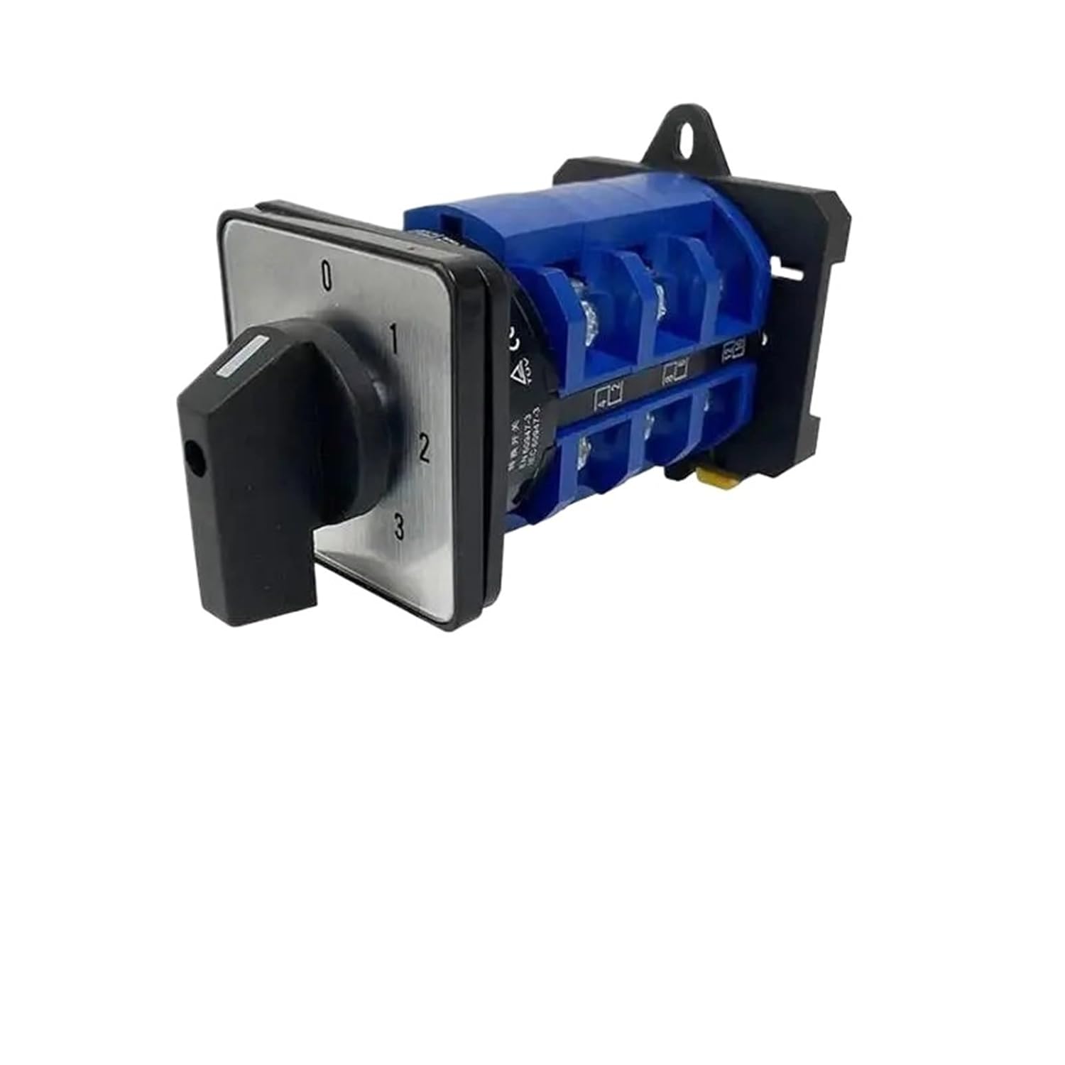 63A DIN Rail Mounted Conversion Selector LW26-63/3 Three Poles Rotation Selection Control Cam Switch 1Pcs(0-3)