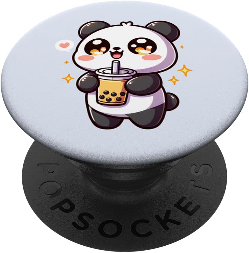 Amazon.com: Cute Kawaii Panda Drinking Boba Tea Anime Kawaii Cute Panda ...