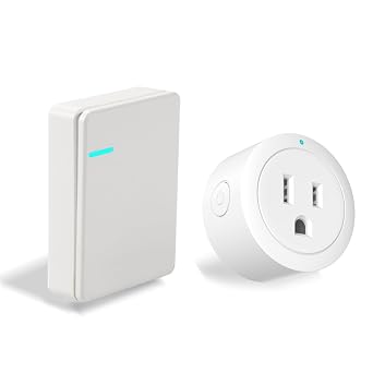 Remote Control Outlet Plug 1250W/10A for Small Appliance,Wireless Outlet Switch for Lights, Fans,Christmas Lights,Up to 100 ft Remote Range,No Wiring Needed, No Wi-Fi Required.