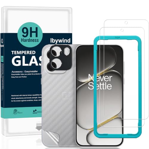 Image of Ibywind for OnePlus Nord CE6 Screen Protector,2-Pack,9H Hardness Tempered Glass with Camera Lens Protector,Easy Installation Tool,Bubble-Free,Fingerprint Unlock,Anti-Shatter,Anti-Scratch