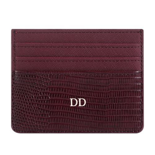 Personalisa Gold Silver Initial Card Holder