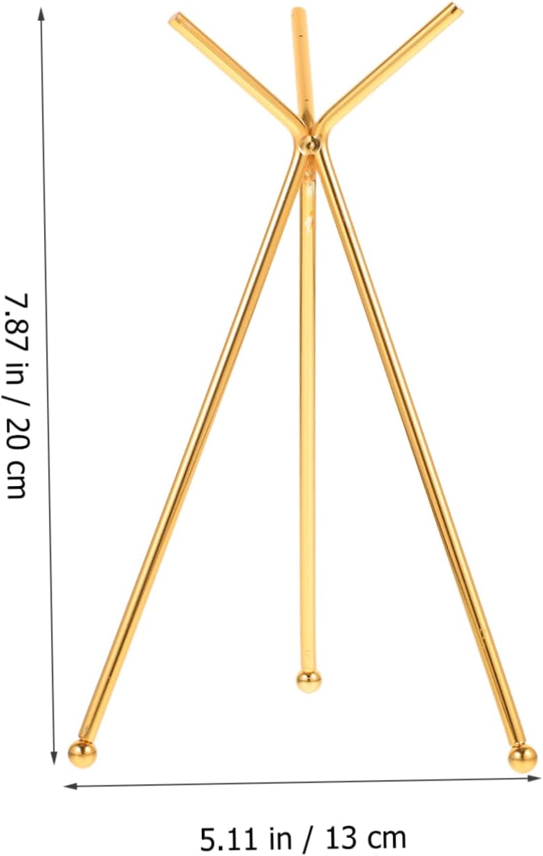 Zerodeko 2pcs Bowl Ring Holder Unique Sphere Display Stand Gold Pedestal Stand for Crystal Balls