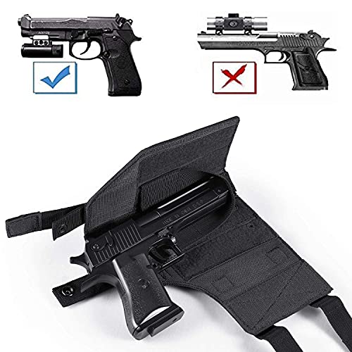 Frtkk Tactical Pistol Holster For Right Hand & Universal Single Pistol Mag Pouch #TOP3