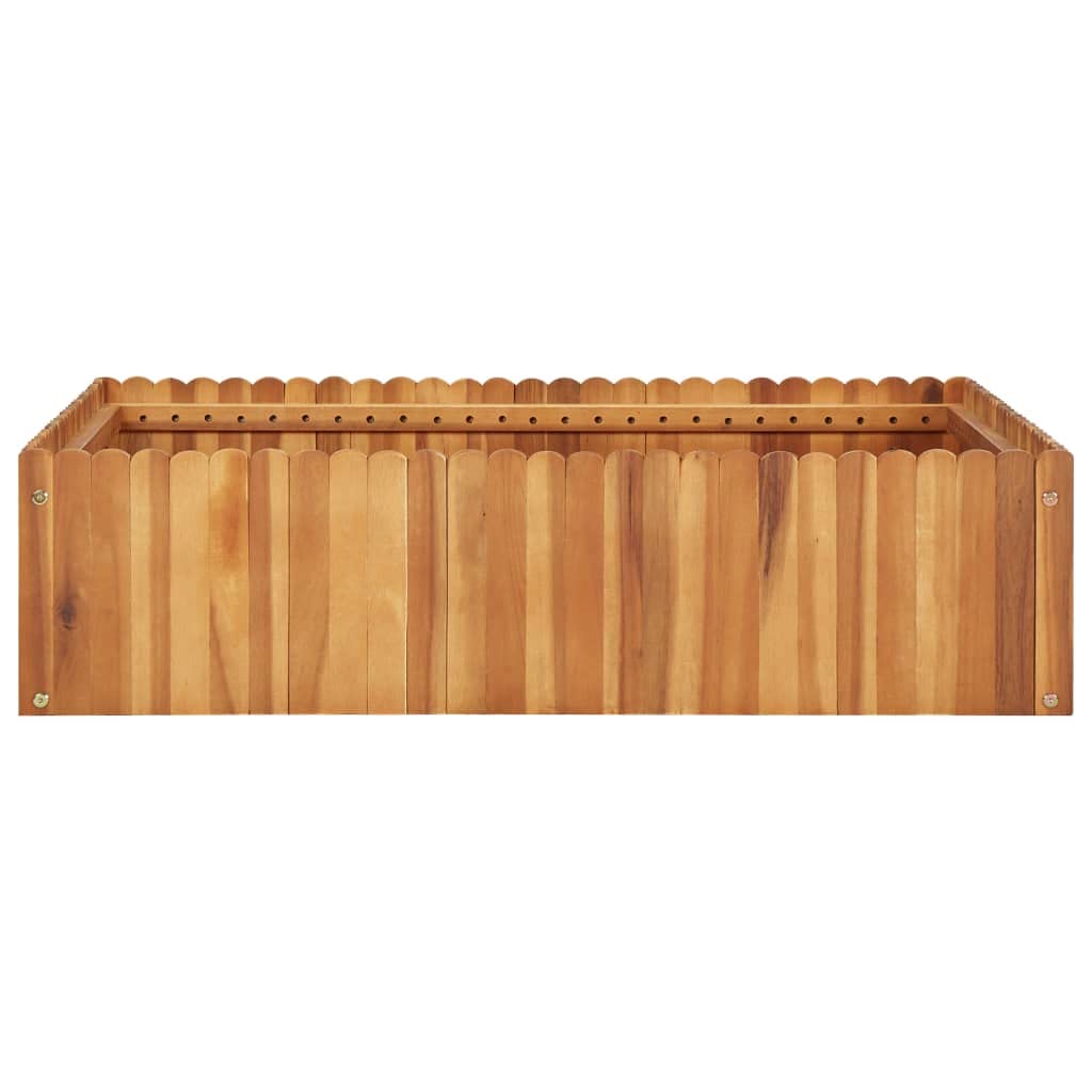 ShGaxin Arriate, Tavolo da coltivazione, Orto Domestico, Coltivazione di piante aromatiche, Arriate da giardino, in legno massello di acacia 100x100x25 cm